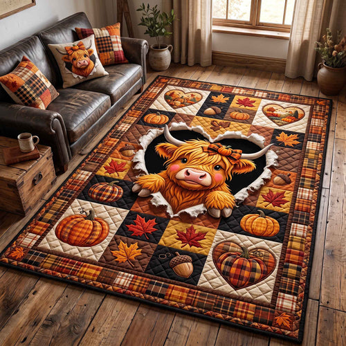 Fall Highland Cow Area Rug GFTOTP21162