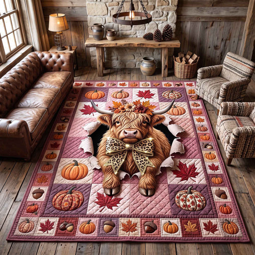 Fall Highland Cow Area Rug GFTOTP21164
