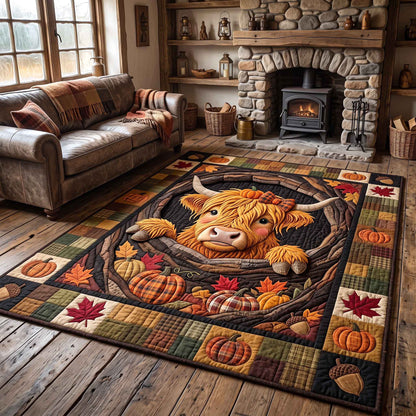 Fall Highland Cow Area Rug GFTOTP21165