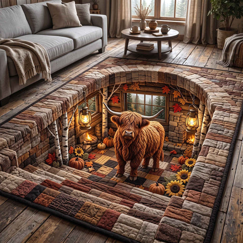 Fall Highland Cow Area Rug GFTOTP21167
