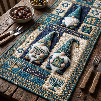 Hanukkah Sparkle Quilted Table Runner GFTOTP21226