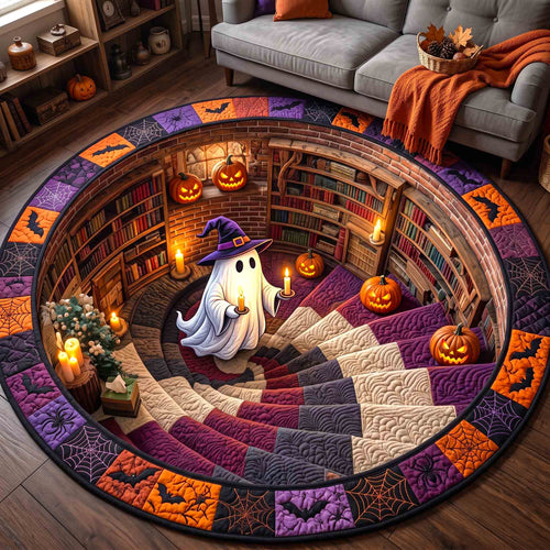 Haunted Ghost Quilted Round Mat GFTOTP21234