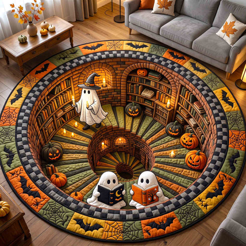 Haunted Ghost Quilted Round Mat GFTOTP21235
