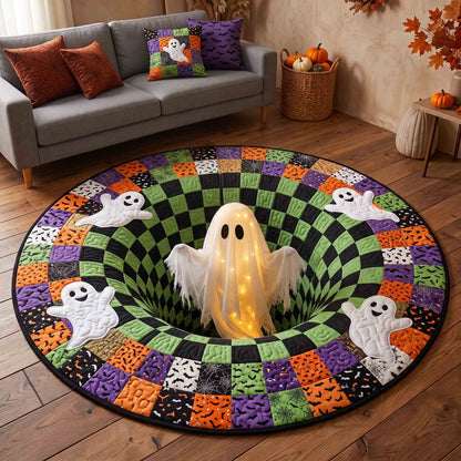 Haunted Ghost Quilted Round Mat GFTOTP21236