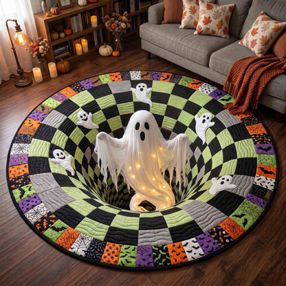 Haunted Ghost Quilted Round Mat GFTOTP21237