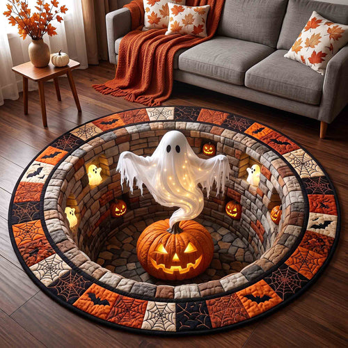 Haunted Ghost Quilted Round Mat GFTOTP21238