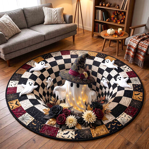 Haunted Ghost Quilted Round Mat GFTOTP21239