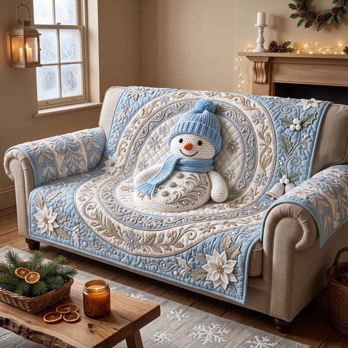 Frosty Friend Quilted Sofa Cover GFTOTP21264