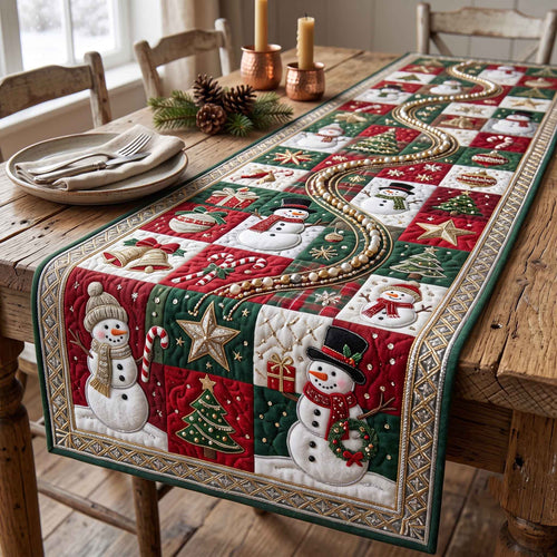 Snowman Magic Quilted Table Runner GFTOTP21266
