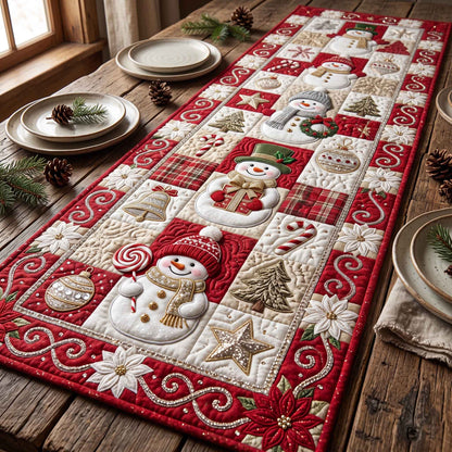 Snowman Magic Quilted Table Runner GFTOTP21267