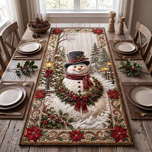 Snowman Magic Quilted Table Runner GFTOTP21268