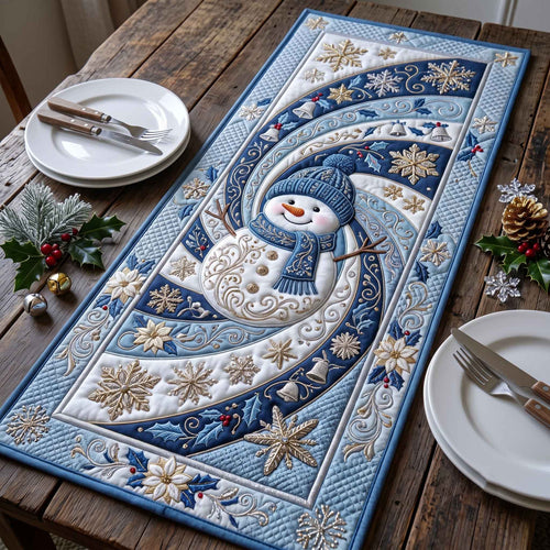 Snowman Magic Quilted Table Runner GFTOTP21269