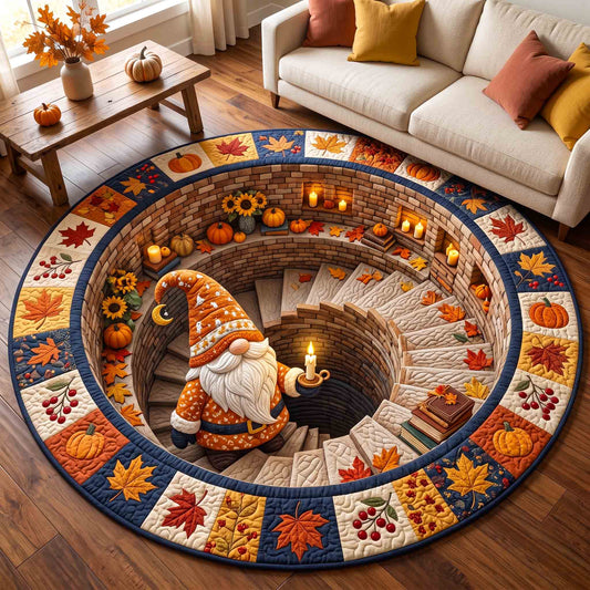 Fall Gnome Quilted Round Mat GFTOTP21277