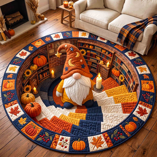 Fall Gnome Quilted Round Mat GFTOTP21280