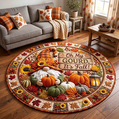 Fall Gnome Quilted Round Mat GFTOTP21282