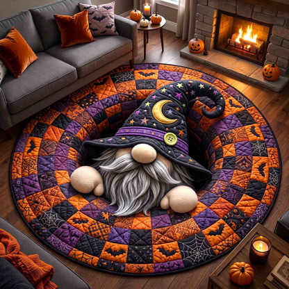 Gnome Halloween Magic Quilted Round Mat GFTOTP21287