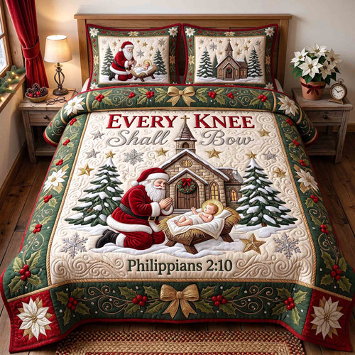 Holy Nativity 3-Piece Quilted Bedding Set GFTOTP21292