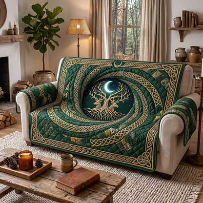 Celtic Roots Quilted Sofa Cover GFTOTP21314