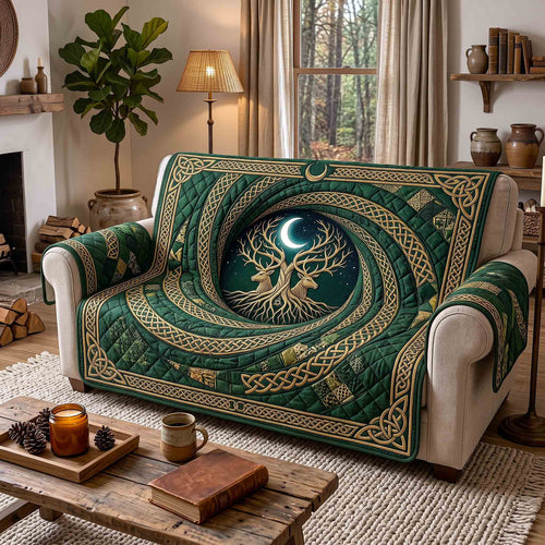 Celtic Roots Quilted Sofa Cover GFTOTP21314