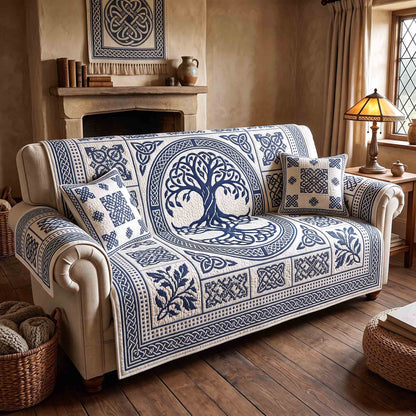 Celtic Roots Quilted Sofa Cover GFTOTP21317