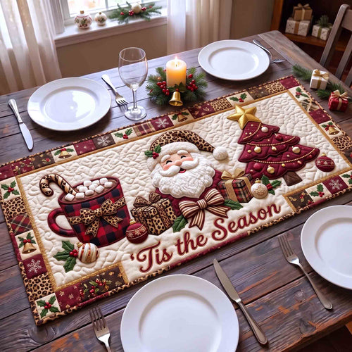 Leopard Santa Quilted Table Runner GFTOTP21327