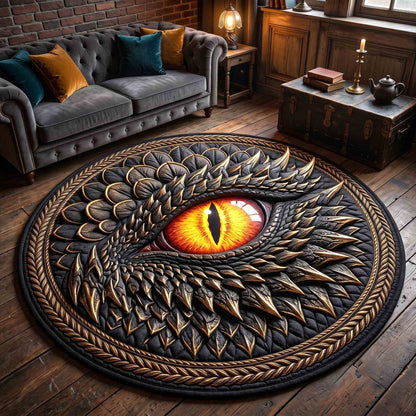Mystic Dragon Eye Quilted Round Mat GFTOTP21331