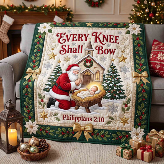 Santa Meets Savior Quilted Blanket GFTOTP21350