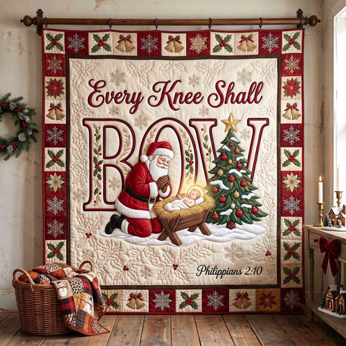 Santa Meets Savior Quilted Blanket GFTOTP21352