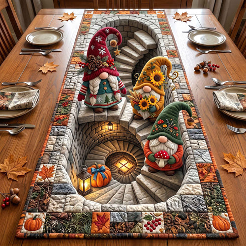 Fall Gnomes Quilted Table Runner GFTOTP21368
