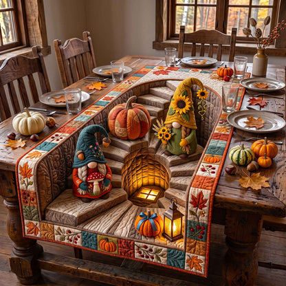 Fall Gnomes Quilted Table Runner GFTOTP21370