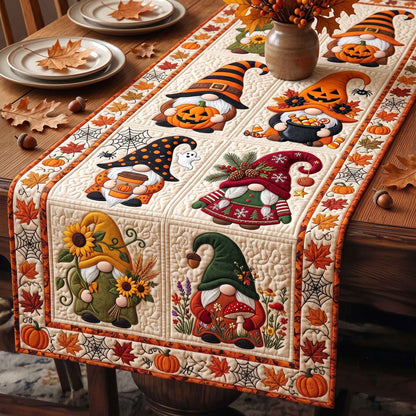 Fall Gnomes Quilted Table Runner GFTOTP21371