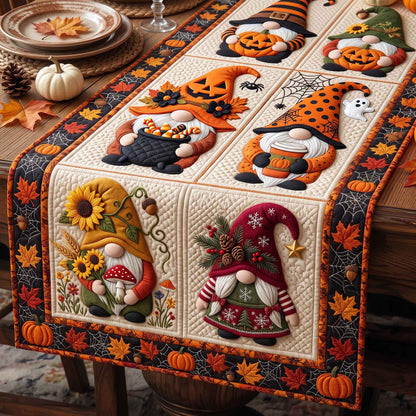 Fall Gnomes Quilted Table Runner GFTOTP21372