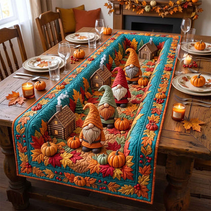 Fall Gnomes Quilted Table Runner GFTOTP21373