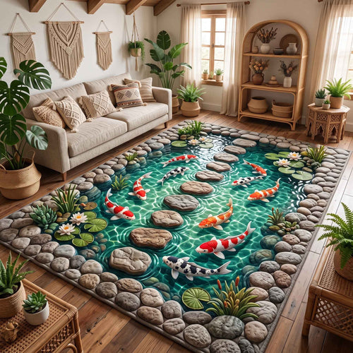 Koi Serenity Area Rug GFTOTP21374