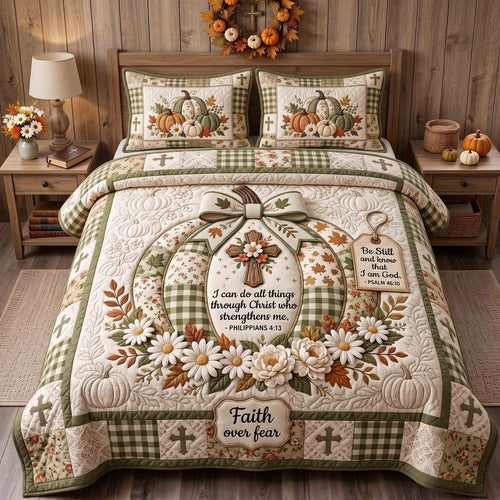 Autumn Faith 3-Piece Quilted Bedding Set GFTOTP21421