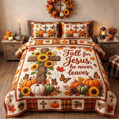 Autumn Faith 3-Piece Quilted Bedding Set GFTOTP21425