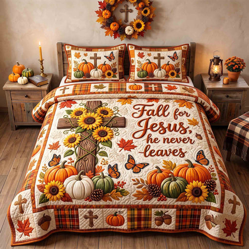 Autumn Faith 3-Piece Quilted Bedding Set GFTOTP21425
