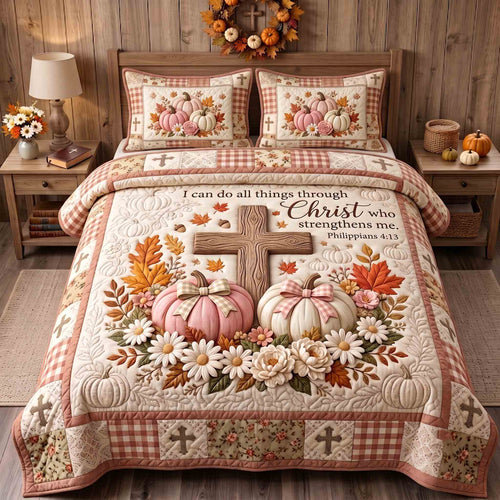 Autumn Faith 3-Piece Quilted Bedding Set GFTOTP21426