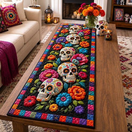 Calavera Bloom Quilted Table Runner GFTOTP21437