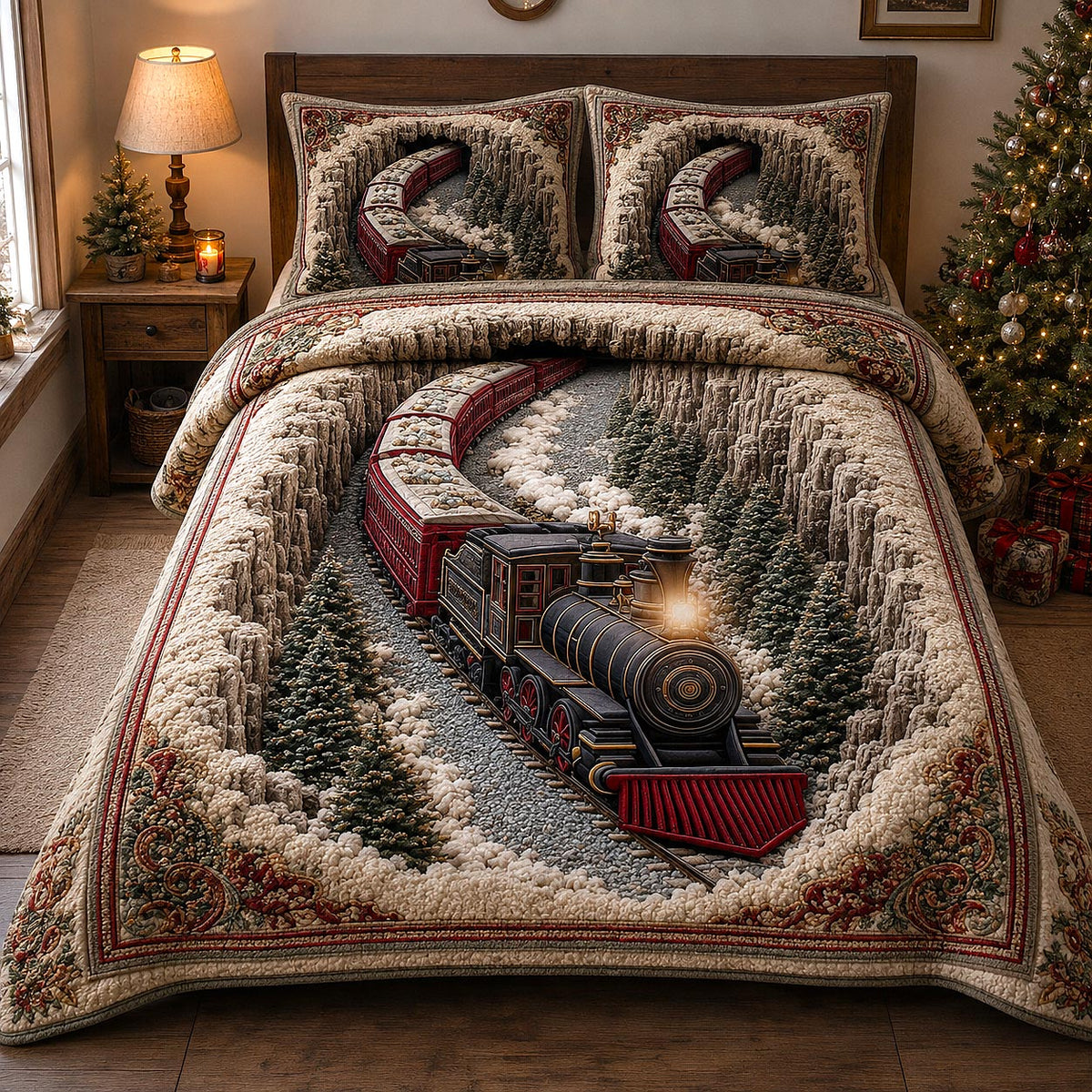 Holiday Express 3-Piece Quilted Bedding Set GFTOTP21454