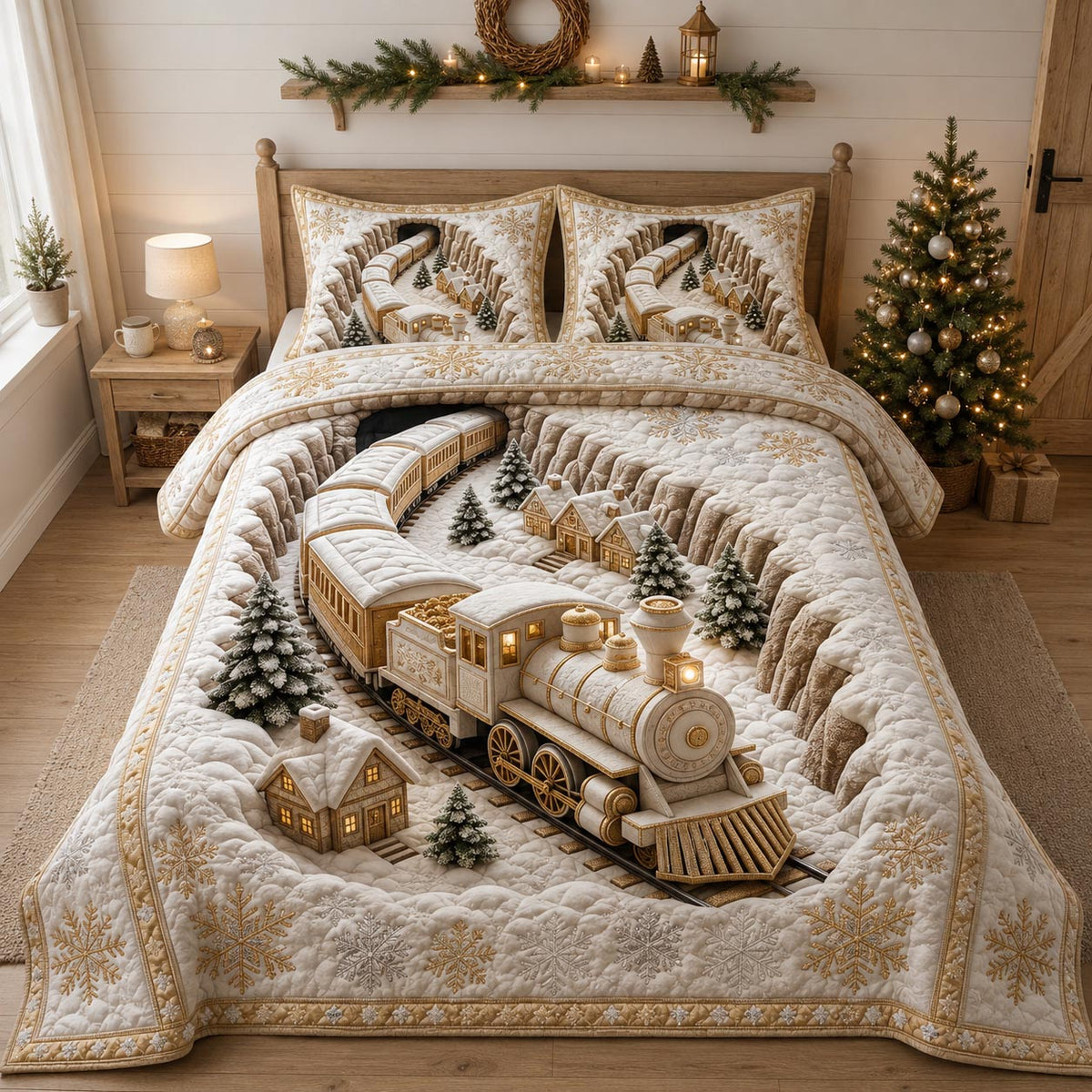 Holiday Express 3-Piece Quilted Bedding Set GFTOTP21455