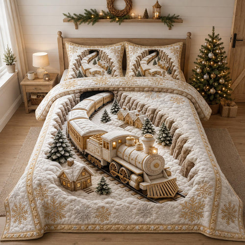 Holiday Express 3-Piece Quilted Bedding Set GFTOTP21455