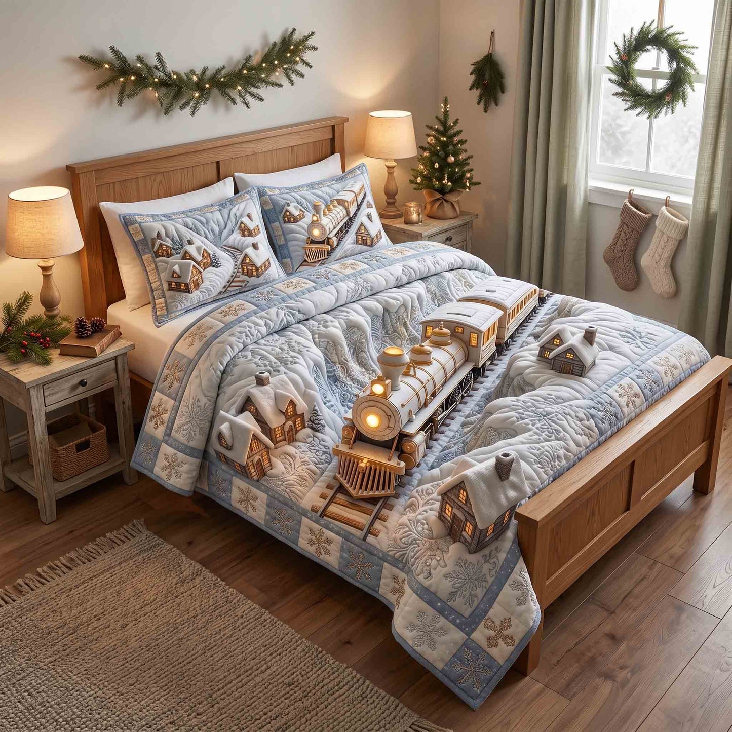 Holiday Express 3-Piece Quilted Bedding Set GFTOTP21456