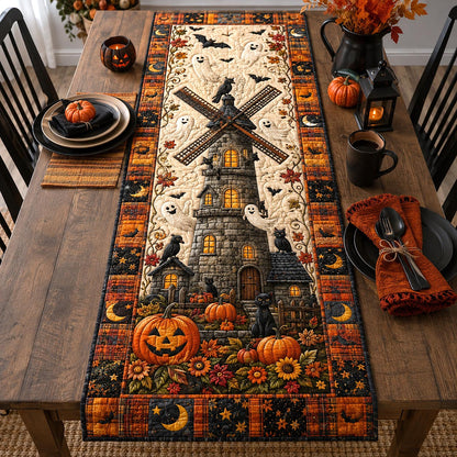 Haunted Windmill Tower Quilted Table Runner GFTOTP21459