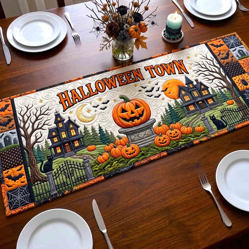 Halloween Town Quilted Table Runner GFTOTP21463