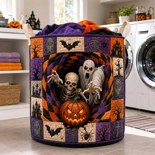 Haunted Trio Portal Quilted Laundry Basket GFTOTP21468