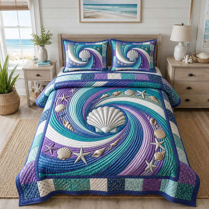 Coastal Whisper 3-Piece Quilted Bedding Set GFTOTP21533