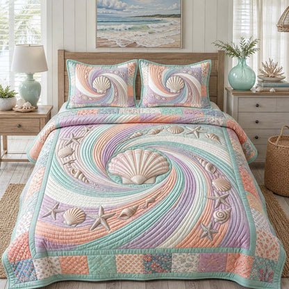Coastal Whisper 3-Piece Quilted Bedding Set GFTOTP21535