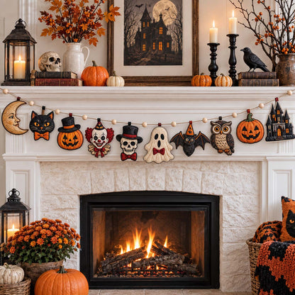 Classic Spooky Custom Shape Quilted Garland GFTOTP21542