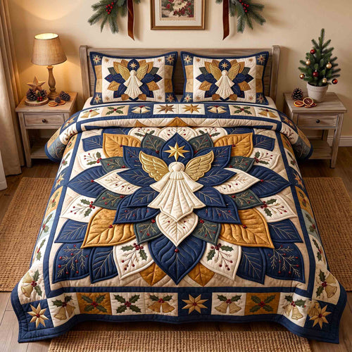 Golden Angel 3-Piece Quilted Bedding Set GFTOTP21580